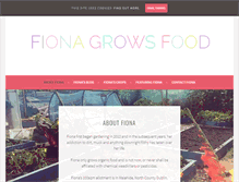 Tablet Screenshot of fionagrowsfood.com